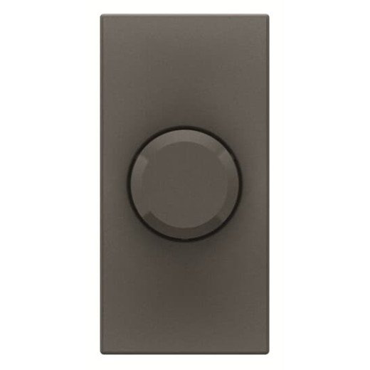 ABB Механизм электронного поворотного светорегулятора для регулируемых LEDi ламп, 2-100 Вт, 1-модульный, серия Zenit, цвет антрацит