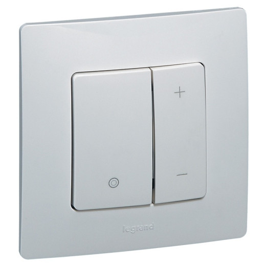 Legrand Etika Алюминий Светорегулятор нажимной, 400Вт