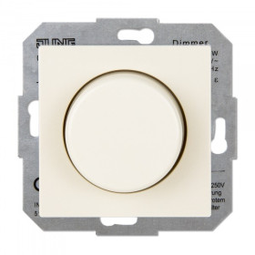 JUNG EcoProfi Бежевый Светорегулятор поворотный для л/н 60-400Вт (в сборе, без рамки)