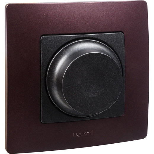 Legrand Etika Антрацит Светорегулятор поворотный, 300Вт, без нейтрали