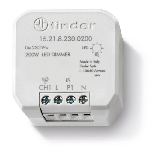Finder Электронный диммер; LED 200Вт; питание 120В АC; монтаж в коробке; степень защиты IP20