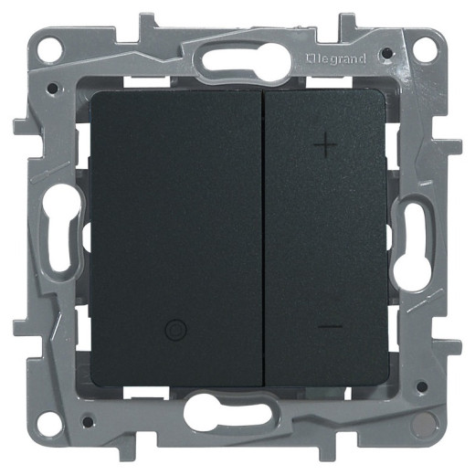 Legrand Etika Антрацит Светорегулятор нажимной, 400Вт