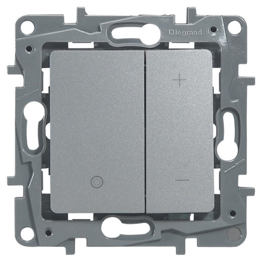 Legrand Etika Алюминий Светорегулятор нажимной, 400Вт