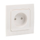 EKF PROxima Стокгольм Белый Розетка б/з, со шторками, 10 А