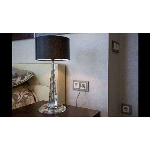 Schneider Electric Merten SM Беж глянец Розетка с/з с защитными шторками безвинт. зажим