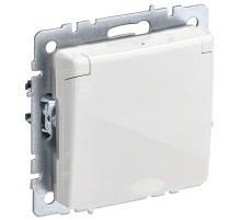 IEK BRITE Роз. с з/к/ш с кр. 16А IP44 РСбш10-3-44-БрБ бел.