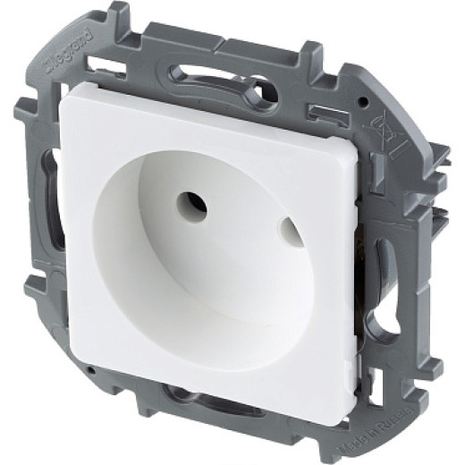 Legrand/Daccord INSPIRIA Белый Розетка 2К - 16 А - 250 В