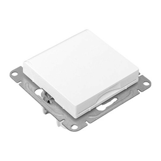 EKF Эпика Механизм розетки, 16А, IP44, с заземлением, со шторками, c крышкой, белый