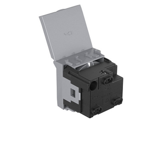 DKC Avanti Розетка с крышкой модульная, 2P+E, с з/ш, 