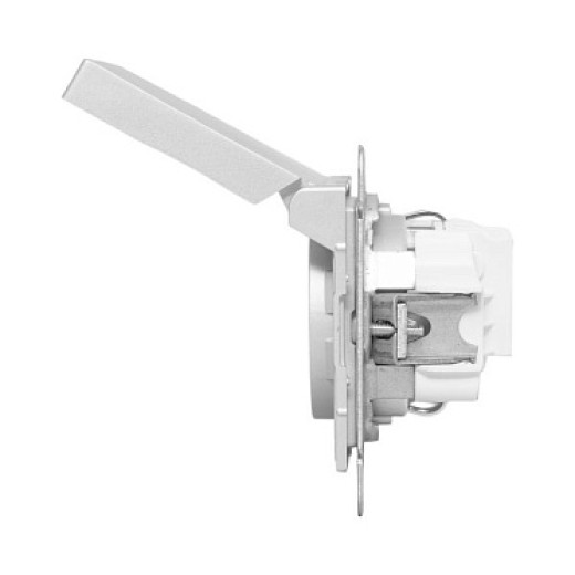 EKF Эпика Механизм розетки, 16А, IP44, с заземлением, со шторками, c крышкой, алюминий