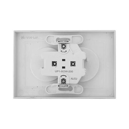 EKF Эпика Механизм розетки двойной, 16А, без заземления, без шторок, с рамкой, алюминий