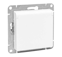 EKF Эпика Механизм розетки, 16А, IP44, с заземлением, со шторками, c крышкой, белый