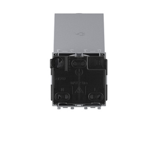 DKC Avanti Розетка с крышкой модульная, 2P+E, с з/ш, 