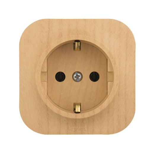Legrand Quteo Сосна Розетка с/з