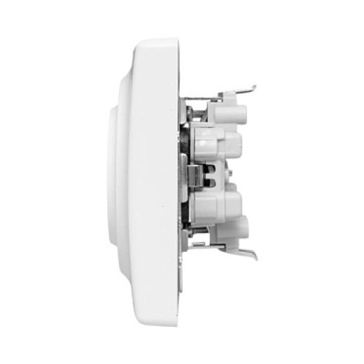 EKF Эпика Механизм розетки двойной, 16А, без заземления, со шторками, с рамкой, алюминий