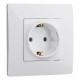 Legrand Etika Белый Розетка с/з, винтовые клеммы