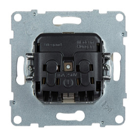 Legrand/Daccord SUNO Слоновая кость Розетка 2К+З 16А 250В.Винтовые зажимы.