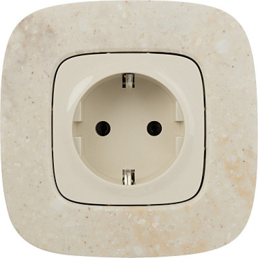 Legrand Valena ALLURE DIY Сл.кость Розетка 1-ая с/з, безвинт.зажим