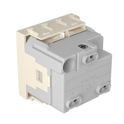 DKC Avanti Розетка модульная, 2P+E, с з/ш, 