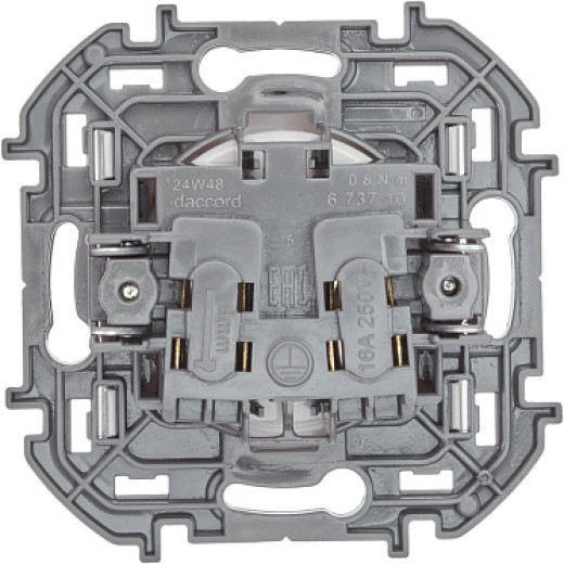 Legrand/Daccord INSPIRIA Белый Розетка 2К - 16 А - 250 В