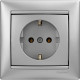 Legrand Valena Алюминий Розетка 1-ая с/з
