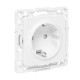 EKF PROxima Стокгольм Белый Розетка с/з, со шторками, 16А, винт.клеммы