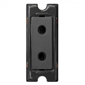 Simon 82 Centr. Графит Розетка 2P, 2к узкая 10А 230V