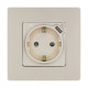 Legrand Etika Слоновая кость  Розетка с/з со шт. 16А 250В с USB тип C 1500мА 7,5Вт безвинтовые зажимы