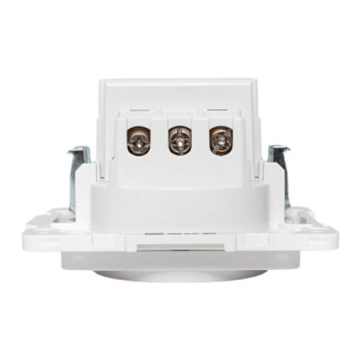 EKF Стокгольм Механизм Розетки 1-местной с/з, USB 2A 16А винтовые клеммы белый с защ. штор.