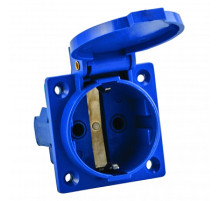 EKF PROxima Розетка 112 панельная скрытая с крышкой 2Р+PЕ 16А 220В IP44