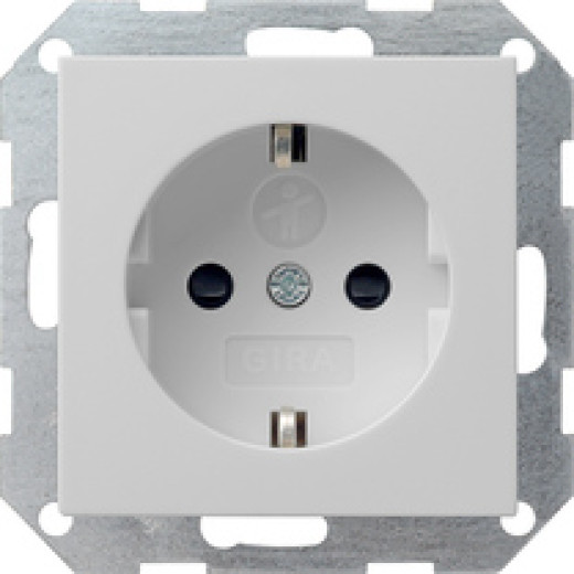 Gira Розетка с з/к и с затвором (shutter) и символом