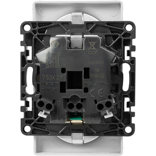 Legrand Valena LIFE DIY Бел Розетка 2-ая с/з, безвинт.зажим