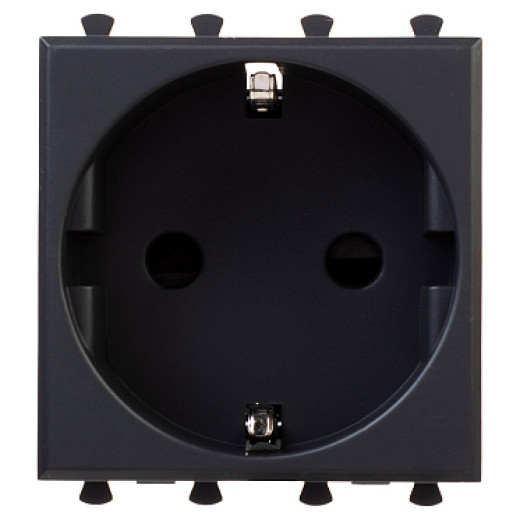 DKC Avanti Розетка модульная, 2P+E, с з/ш, 