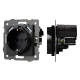 Arlight Механизм розетки с USB зарядкой SCT-MUAA-PL-BK-V (250V, 16A) (-)