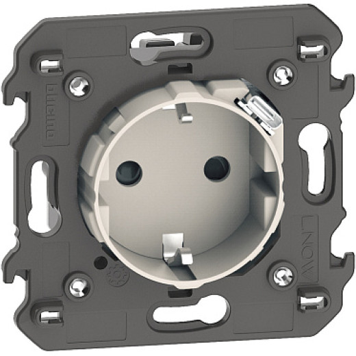 BT Living now Песочный Механизм Розетка комби нем стандарта 2R+З со встр заряд устройством USB C ~250В 16А/=5В 15А 2 мод