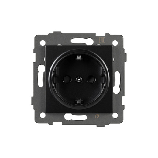 Arlight Механизм электрической розетки SCT-MEU1-PL-BK-V (250V, 16A) (-)