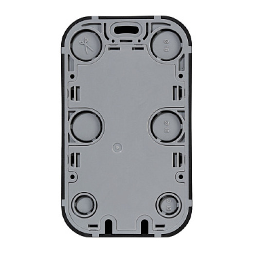 Legrand Quteo IP20 Чёрный матовый Розеточный блок двойной с заземлением предварительным подключением без шторок 16А 250В винтовые зажимы накладной мон