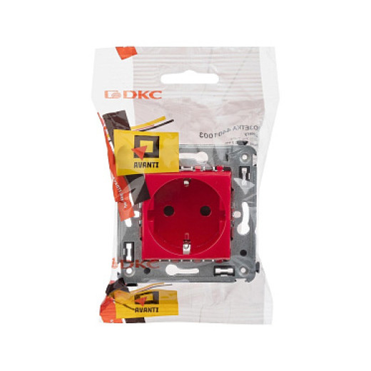 DKC Avanti Розетка в стену, 2P+E, с з/ш, 