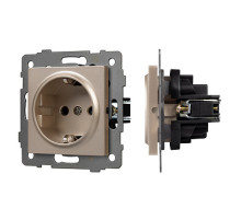 Arlight Механизм электрической розетки SCT-MEU1-PL-GD-V (250V, 16A) (-)
