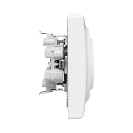 EKF Эпика Механизм розетки двойной, 16А, без заземления, со шторками, с рамкой, алюминий