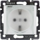 Legrand Valena Бел Розетка 1-ая с/з с крышкой и защитными шторками IP44 (к простой рамке)
