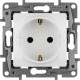 Legrand Etika Белый Розетка с/з, винтовые клеммы
