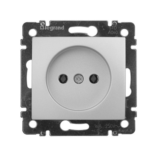 Legrand Valena Алюминий Розетка 1-ая б/з