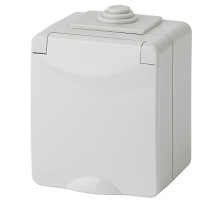 ЭРА 11-2601-03 Эксперт Серый Розетка с/з ОУ IP65