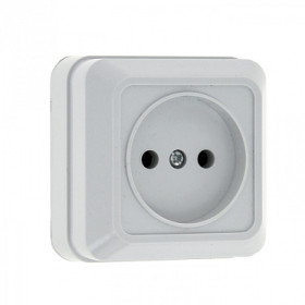EKF PROxima Рим Розетка 1-местная 10А без заземления белая