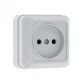 EKF PROxima Рим Розетка 1-местная 10А без заземления белая