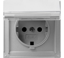 Gira Розетка с крышкой и полем для надписи