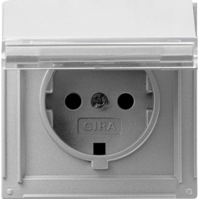 Gira Розетка с крышкой и полем для надписи