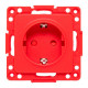 EKF PROxima Стокгольм Механизм Розетки 1-местной с/з 16А винтовые клеммы красный с защ. штор.