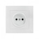 EKF PROxima Валенсия розетка 1-местная б/з 10А белая с защ. штор.